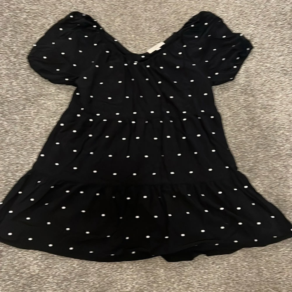 Loft dotted tiered dress - Picture 2 of 3